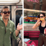 Chay Suede abre álbum de fotos com esposa e filha bebê em Nova York; veja